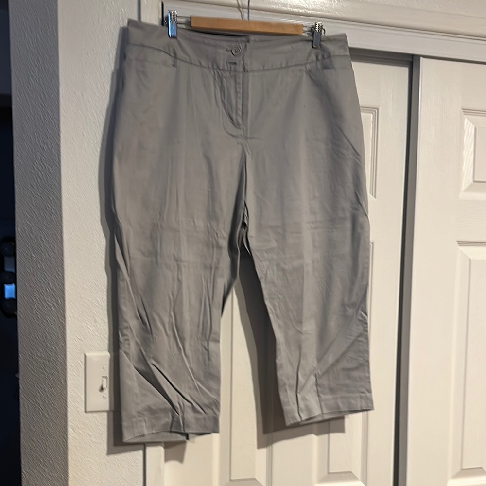 Gray Cropped Pants